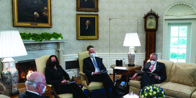 Biden flexible on who gets aid, tells lawmakers to go big