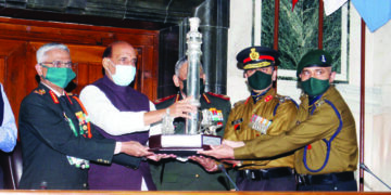 R-day parade: Rajnath gives best marching contingent trophies to Jat Regimental Centre, Delhi Police