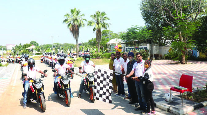 Road Safety Awareness Rally by Honda Motorcycle