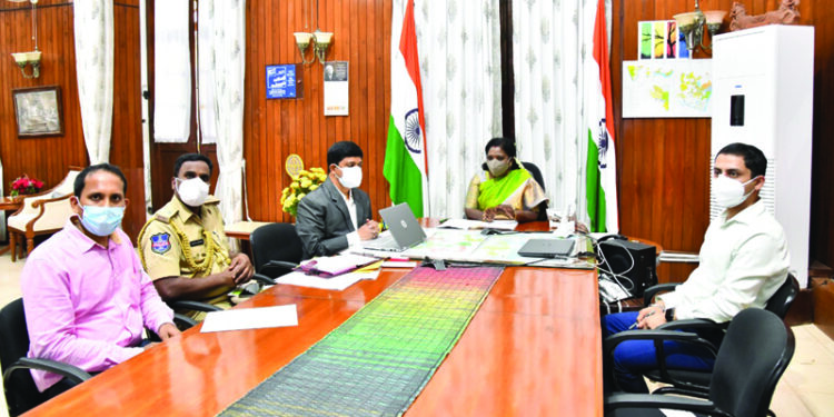 Governor Tamilisai holds video conference with Telangana officials