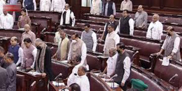 Opposition parties walk out of RS demanding discussion on farm agitation