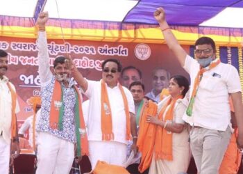 BJP juggernaut set to retain power in six Gujarat Municipal Corps; Cong fares poorly