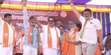 BJP juggernaut set to retain power in six Gujarat Municipal Corps; Cong fares poorly