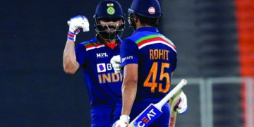 India records 6th straight series victory as Kohli, Bhuvneshwar Kumar power hosts to 36-run win in 5th T20I