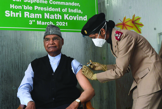 President Kovind gets first dose of COVID-19 vaccine