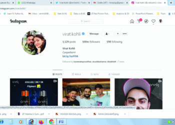 Kohli becomes first cricketer to have 100 million followers on Instagram