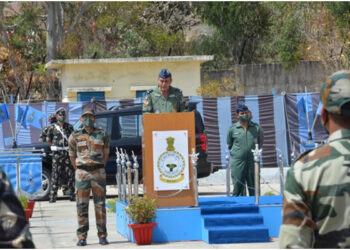 Air Marshal SK Ghotia, AOC-in-Chief, South Western Air Command visits Air Force Station Mount Abu