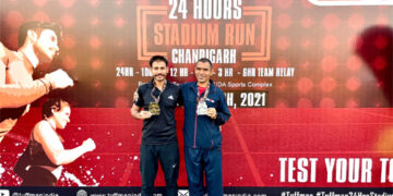 Two Para Officers shine in 24-hr  Stadium Run in Chandigarh