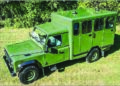 Land Rover designed by Prince Philip centre stage of his funeral procession