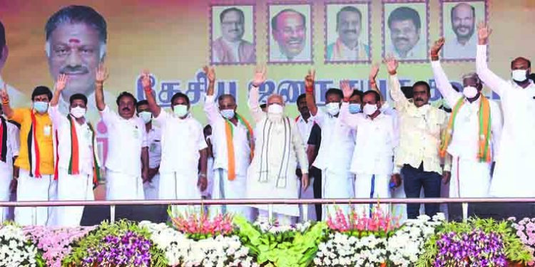 DMK and Congress leaders in Tamil Nadu keep on insulting women, says Modi at election rally