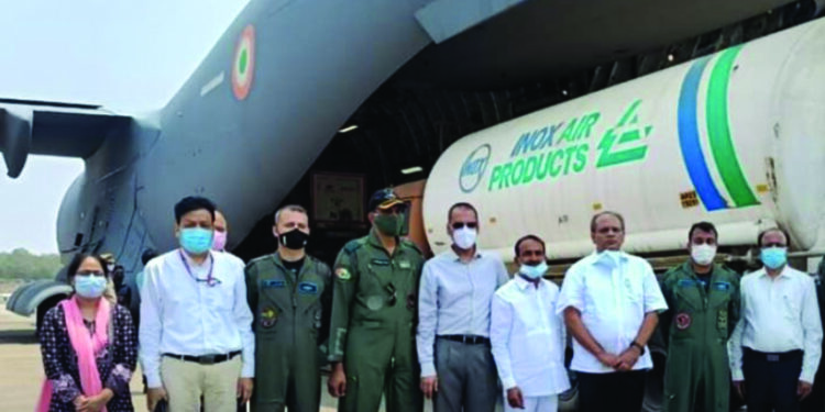 Telangana ropes in IAF freighters to ferry oxygen from Odisha