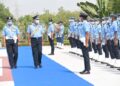 Air Marshal SK Ghotia, AOC-In-Chief, SWAC receives Guard of Honour at Gandhinagar