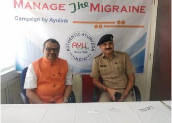 Dr Prerak Shah of Ayulink holds fortnight-long free migraine check-up camp for Ahmedabad traffic police