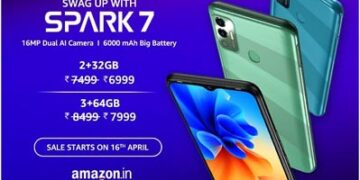 TECNO SPARK 7 to unveil 6000mAh battery and 16MP AI Dual rear camera at  Rs 6,999