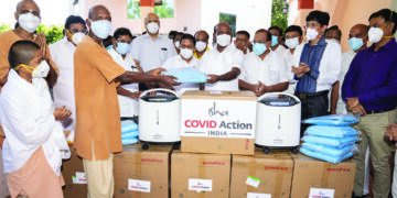 To augment public healthcare system, Isha donates 500 oxygen concentrators to TN Govt
