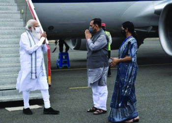 PM Modi reaches Bhavnagar in Gujarat to review situation after cyclone