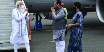 PM Modi reaches Bhavnagar in Gujarat to review situation after cyclone