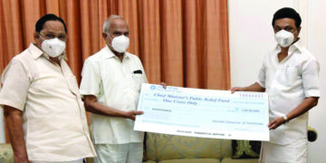 TN Governor Purohit donates Rs 1 crore for TNCMRF