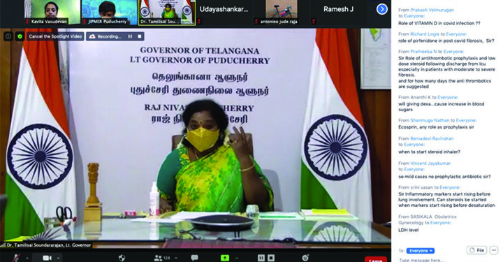 COVID: Puducherry Lt Guv inaugurates CME programme for medical fraternity