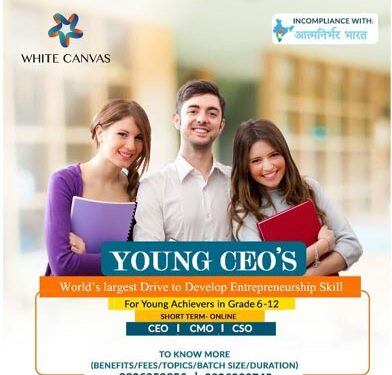 White Canvas India launches Online Short-Term Entrepreneurship Programme for school students