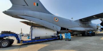 IAF aircraft fly 4 cryogenic oxygen containers from Jakarta to Visakhapatnam