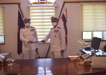 Commodore Gautam Marwaha takes over command of Indian Naval Ship Valsura
