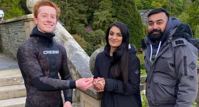 Freediver finds lost engagement ring of NRG couple at the bottom of England’s largest natural lake