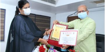 Education minister Chudasama fetes Cadila Pharma’s COVID warriors, urges all to guard against 3rd wave