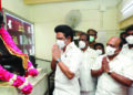 TN CM Stalin visits Anna memorial in Kancheepuram