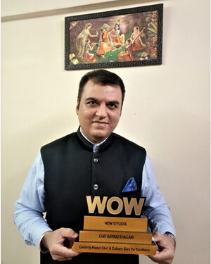 NE Food & Hospitality Editor, Celebrity Master Chef Dr Kaviraj Khialani conferred with The Wow Stylista Award 2021