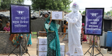 COVID-19: Air Force Wives Welfare Assn distributes 500 ration kits under community aid