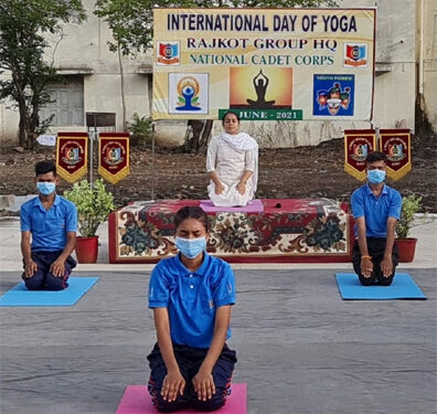 Yoga Day: Staff, Cadets of Gujarat NCC Directorate observe Common Yoga Protocol at home