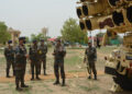 Konark Corps GOC Lt General PS Minhas reviews operational readiness at Nasirabad Military Station