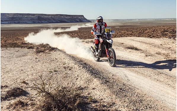Hero MotoSports team rally delivers a steady performance in Stage 1 of Rally Kazakhstan