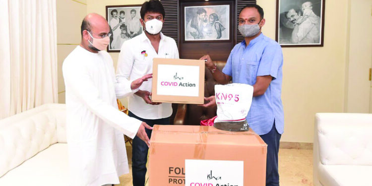 COVID-19 aid: Isha donates medical equipment to DMK Youth Wing Secretary and MLA Udhayanidhi Stalin