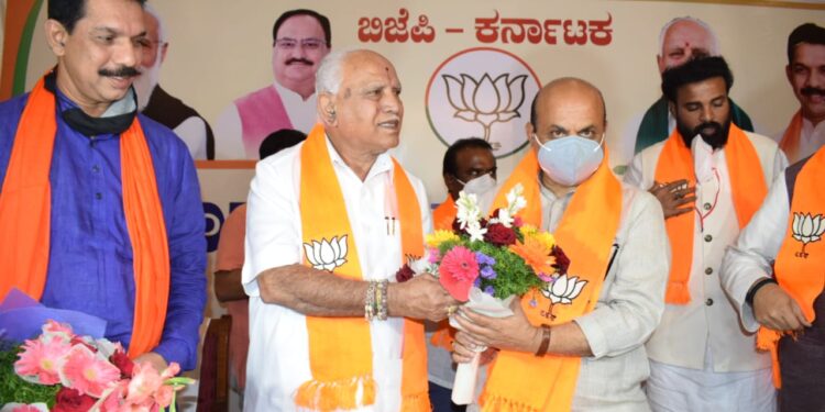 Home Minister Basavaraj Bommai elected as next Karnataka Chief Minister