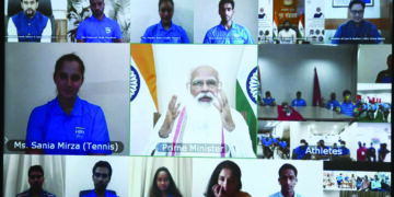 Prime Minister combines humour with sincerity in interactive session with Olympic athletes