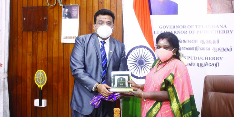 Sri Lanka Deputy High commissioner meets LG and CM