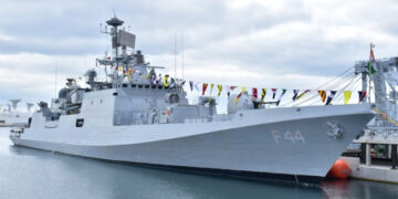 INS Tabar enters Port of Brest in France on July 12