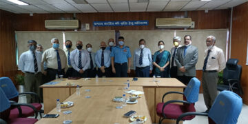 SWAC AOC-in-C Air Marshal Sandeep Singh interacts with members of Air Force Assn in Gandhinagar