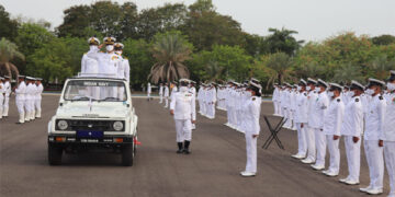 19 Officers from 12th SSC (X/IT) Course pass out from INS Valsura