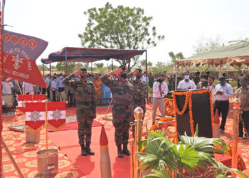 Swarnim Vijay Mashal reaches late Brigadier Udai Singh Jl Bhati’s hometown Garha, Shergarh