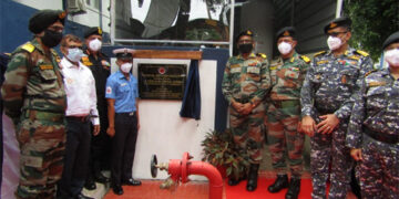Andaman and Nicobar Command C-in-C Lt Gen Ajai Singh dedicates oxygen generation facility at INHS Dhanvantari