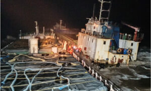 ICG rescues 12 crew of distressed merchant vessel Kanchan near Umargam coast in Gujarat