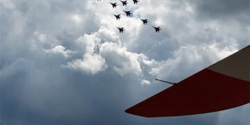 Sarang Helicopter Display Team prepares for final performance at MAKS Air Show 2021