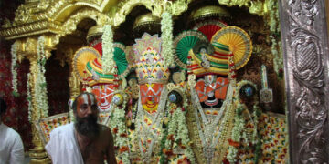 Ahead of 144th Rath Yatra, senior BJP leaders take part in Netrotsav ritual at Lord Jagannath temple