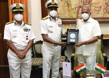 Director-General of Coast Guard K Natarajan calls on TN Governor
