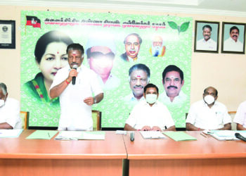 AIADMK slams raids on Velumani’s residence, police search at party organ’s office