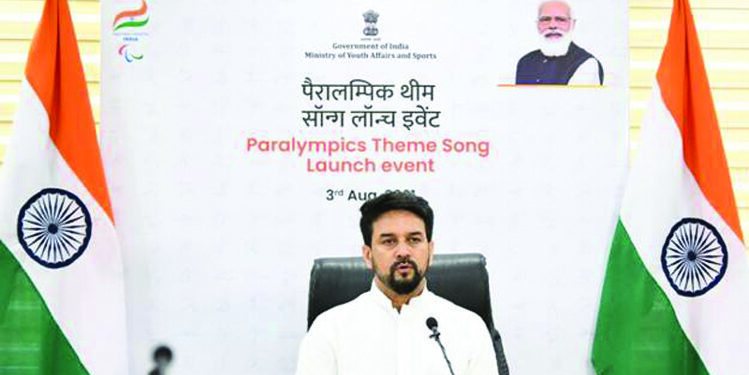 Sports Minister Anurag Thakur launches official theme song for India’s Paralympic contingent