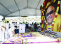 3rd death anniversary: Stalin pays floral tribute to Karunanidhi at his memorial